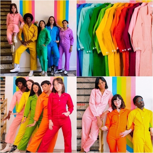 BIG BUD PRESS 70s Cotton Twill Long Sleeve Collared Utility Coveralls Jumpsuit M - Picture 9 of 16